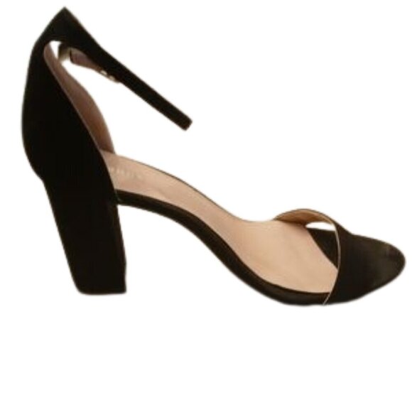 Madden Girl Womens Beella Black Block Heel Ankle Strap Shoe Size 8.5 - Picture 4 of 6